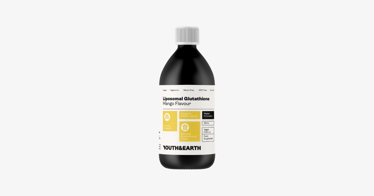 Youth & Earth Liposomal Glutathione 400mg – Mango Flavour